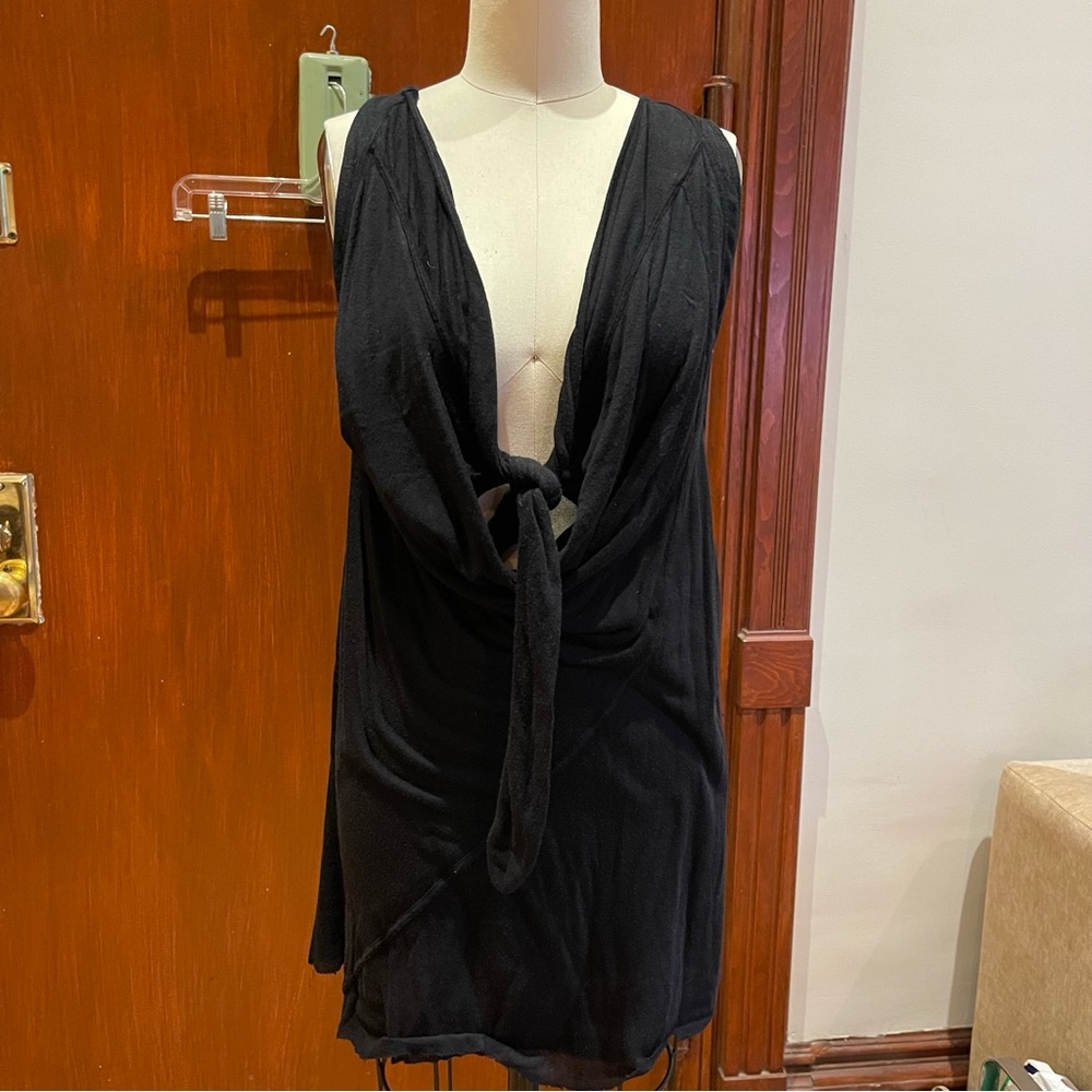 Rick Owens Black backless mini dress small